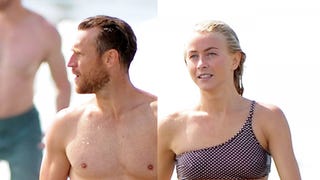Julianne Hough Shows Off Her Rock Hard Abs During Beach Trip with Husband Brooks and Brother Derek