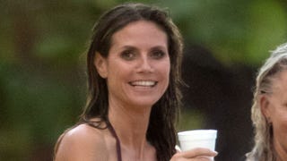 Heidi Klum Lets Her Hair Down and Flashes Her Enviable Bikini Body on Caribbean Beach