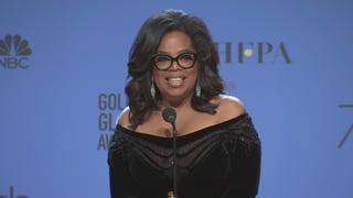 Oprah Winfrey Backstage at 2018 Golden Globes -- Watch Her Full Interview 