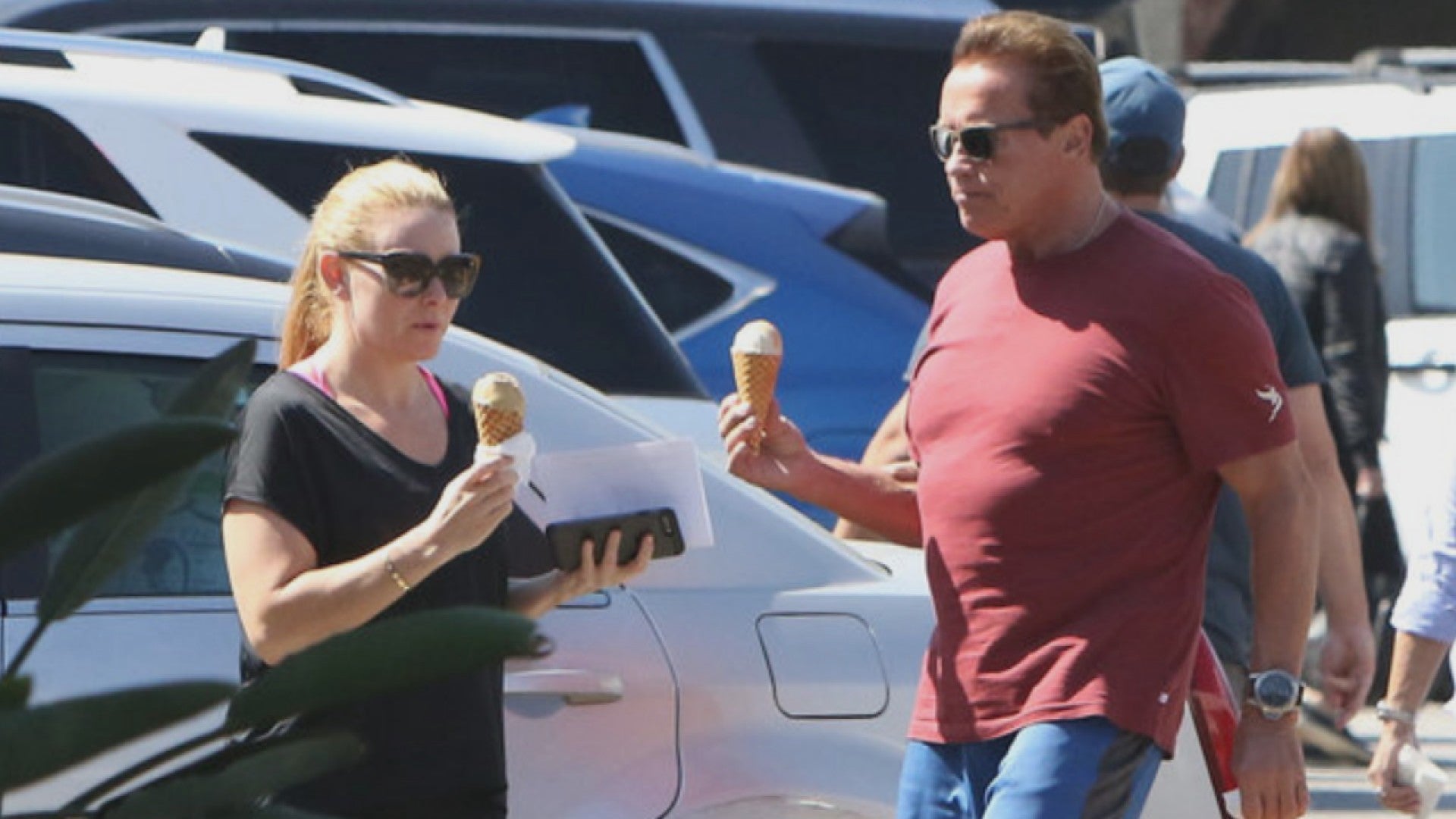 Arnold Schwarzenegger Treats Reported Girlfriend Heather Milligan to an  Adorable Ice Cream Date