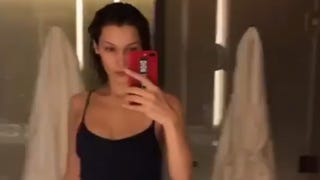 Bella Hadid Flaunts Her Flawless Figure While Posing in Skimpy Underwear