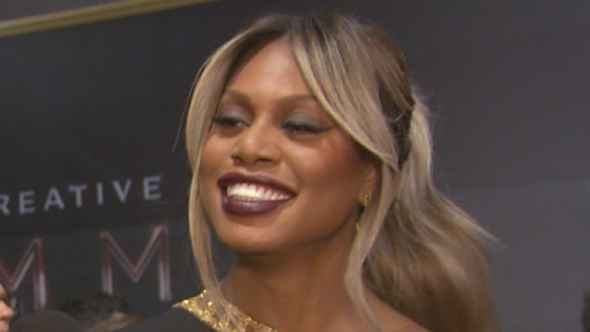 Laverne Cox Stuns in Daring Gown 
