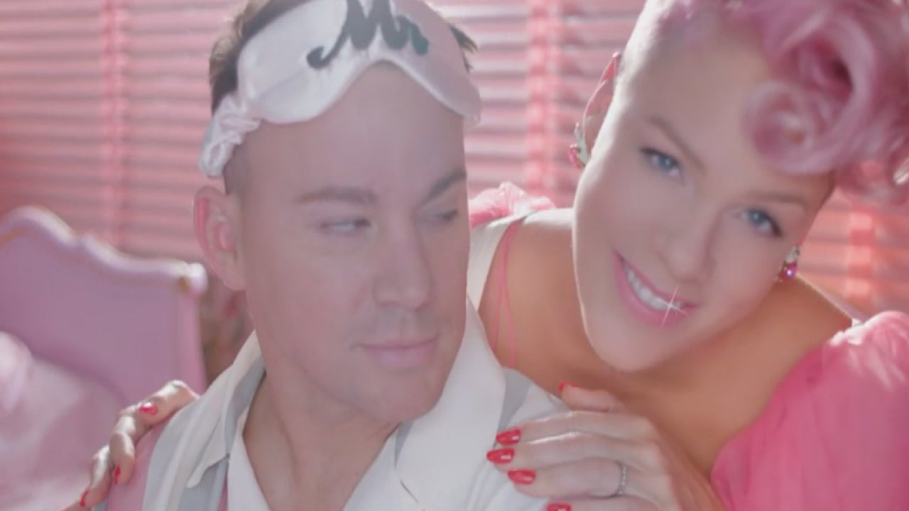 1280px x 720px - Channing Tatum in Pink's 'Beautiful Trauma' Video: Drag, Pills and Bondage!
