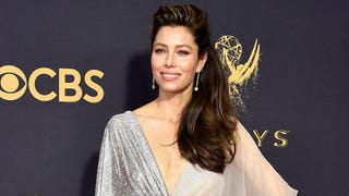 Emmys 2017: Jessica Biel Hits the Red Carpet Solo -- Why Justin Timberlake Couldn't Be There