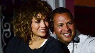 Jennifer Lopez and Alex Rodriguez Cuddle Up on 'Shades of Blue' Set