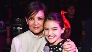 Katie Holmes & Daughter Suri Cruise Adorably Introduce Taylor Swift at Jingle Ball