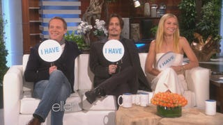 Johnny Depp & Gwyneth Paltrow Play "Never Have I Ever"