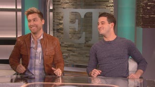 Lance Bass and Michael Turchin Stop by the ET Set