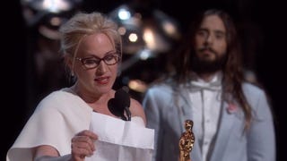 Patricia Arquette Delivers Rousing Oscar Acceptance Speech Demand Equality for Women