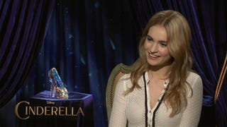 Lily James Responds to Small Waist Controversy in Cinderella