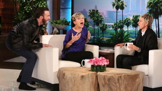 Chris Evans Scares Scarlett Johansson on 'Ellen'