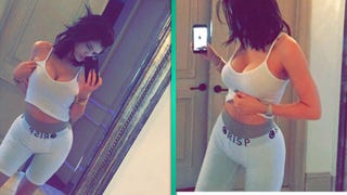 Kylie Jenner Models Tyga's Boxers