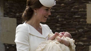 Princess Charlotte Surrounded By Family at Christening
