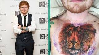 Ed Sheeran's Lion Chest Tattoo Turns Out To Be a Hoax