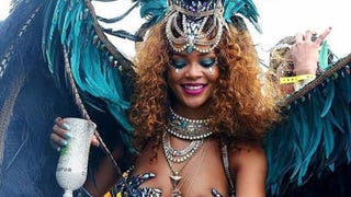 Rihanna Rocks Barely-There Ensemble to Kadooment Day Parade