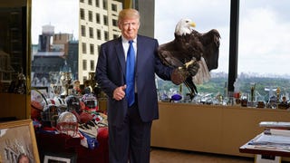 Donald Trump Plays With Bald Eagle For 'Time'