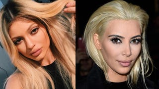 Kylie Jenner Channels Kim Kardashian With Blonde Hair and Eyebrows!