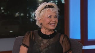 Roseanne Barr Looks Unrecognizable, Disses Kanye West on 'Kimmel'