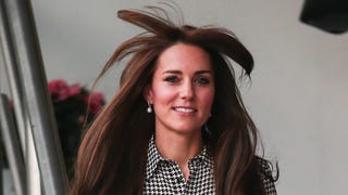 Kate Middleton's Bangs Are the Victim of an Unflattering Gust of Wind