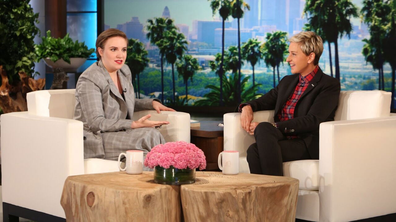 Lena Dunham Opens Up About 'Cool' Hillary Clinton, Wears Dog Cone