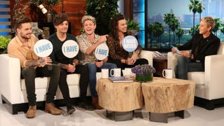 Harry Styles Confesses to Older Makeout Session, Fan Hookup on 'Ellen'