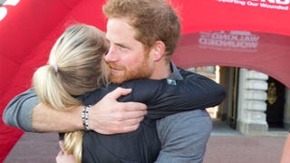 Prince Harry's Emotional Moment With an Injured U.S. Marine