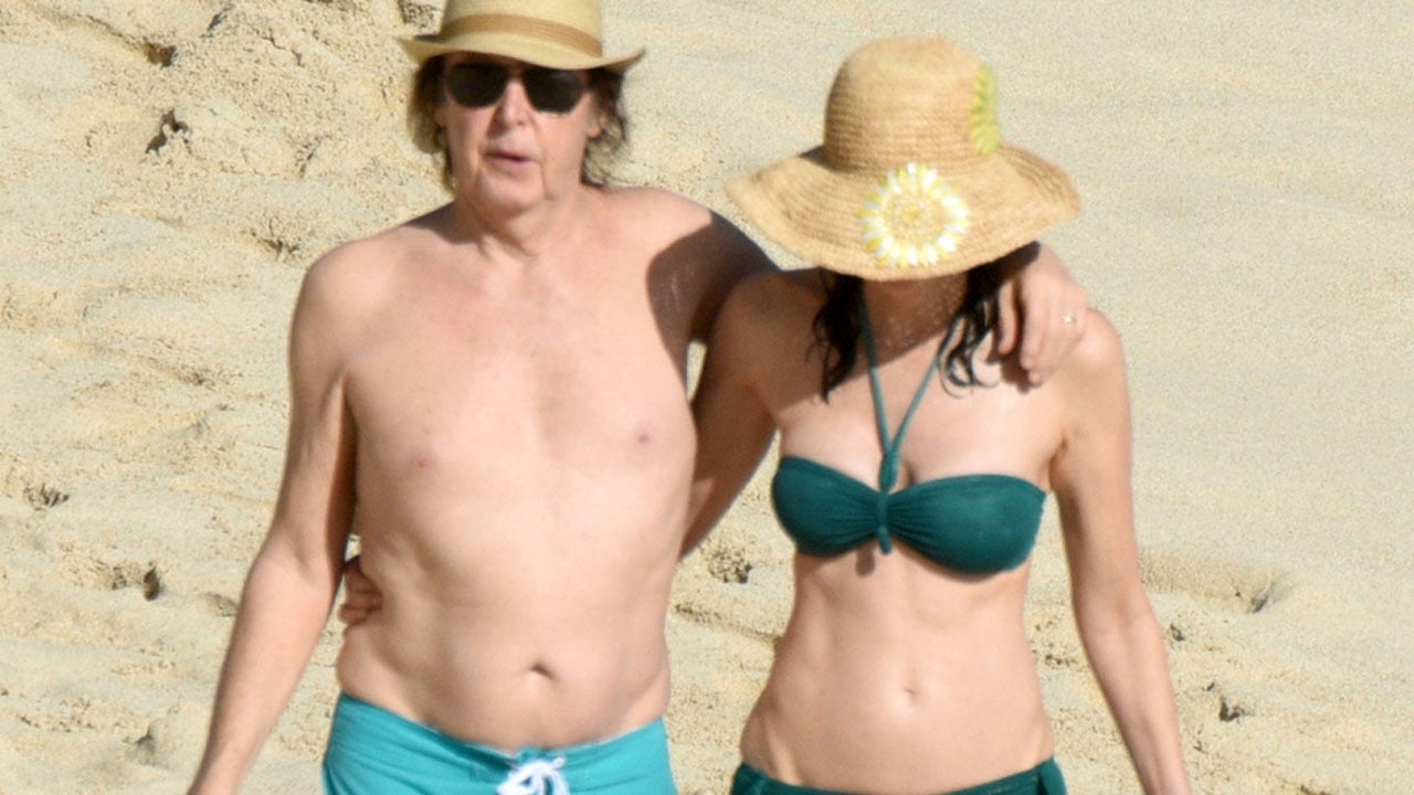 Paul McCartney, 73, and Bikini-Clad Wife Nancy Shevell, 56, Enjoy a Beach Stroll in St Barts