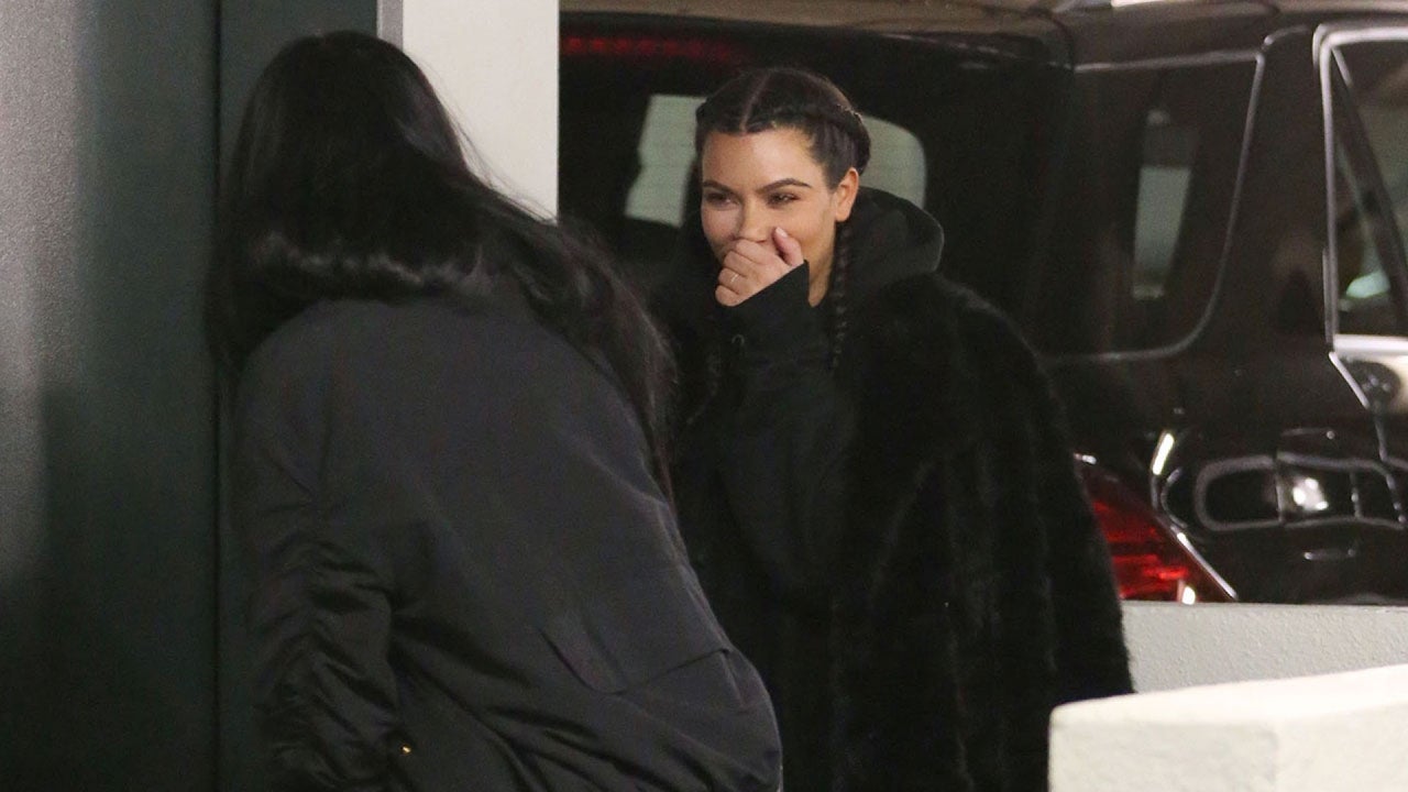 Kim Kardashian is All Smiles in Rare, Post-Pregnancy Outing