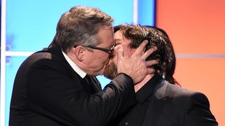 Christian Bale Makes Out With Adam McKay at Critics' Choice Awards