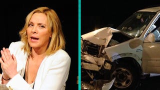 Kim Cattrall Shares Shocking Photos After Teen Crashes Car Into Her House