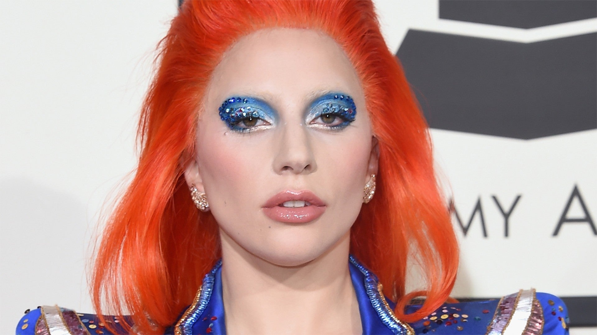 Gaga Sprinkles Her David Bowie Grammys Tribute Outfit With Ziggy Stardust Entertainment Tonight
