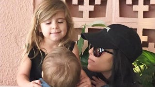 Kourtney Kardashian Enjoys Adorable Lunch Date With Penelope and Reign