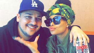 Rob Kardashian and Blac Chyna Show Off Sweet PDA on Snapchat
