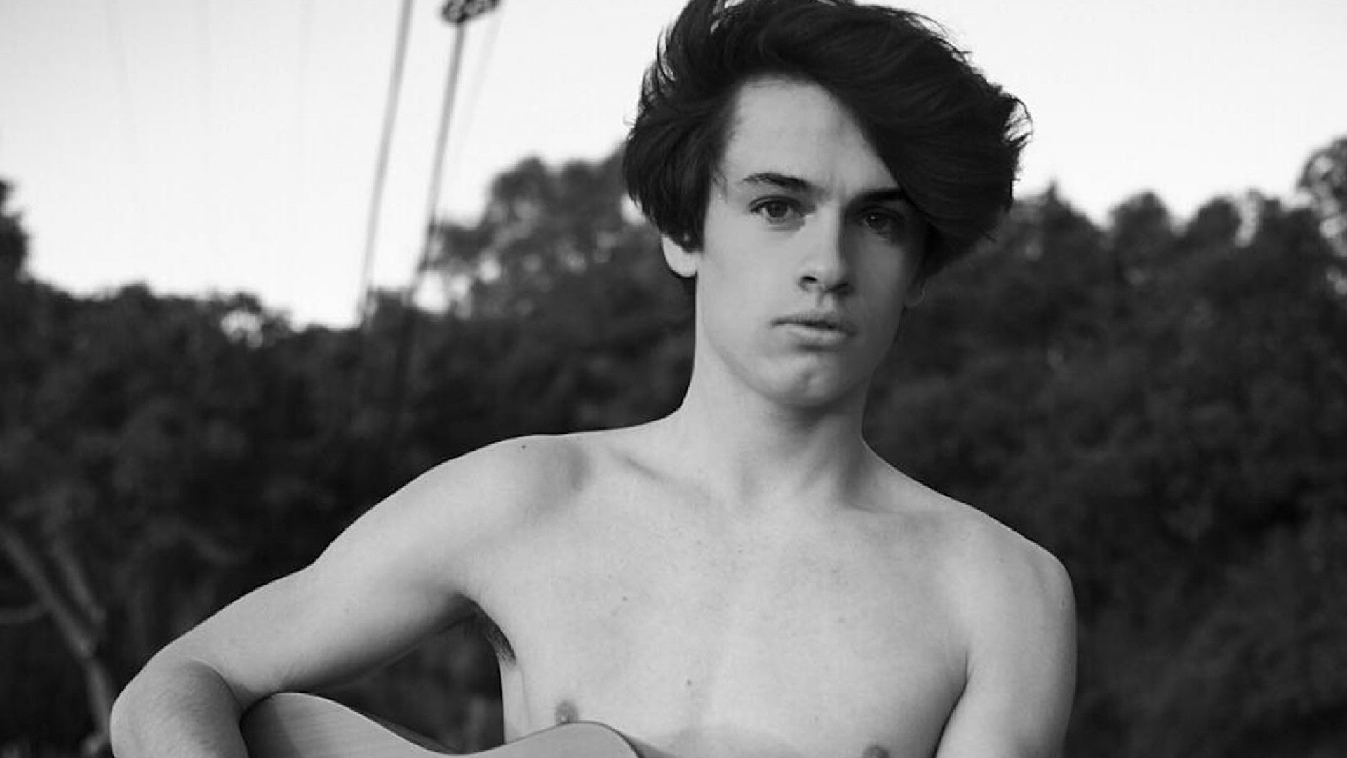 Pamela Anderson and Tommy Lee's Hot Son Dylan Models (and Plays Guitar!)  for Saint Laurent | Entertainment Tonight