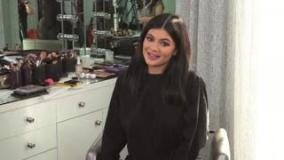 Watch Kylie Jenner Get Her Ears Glammed With Make-Up -- Seriously!