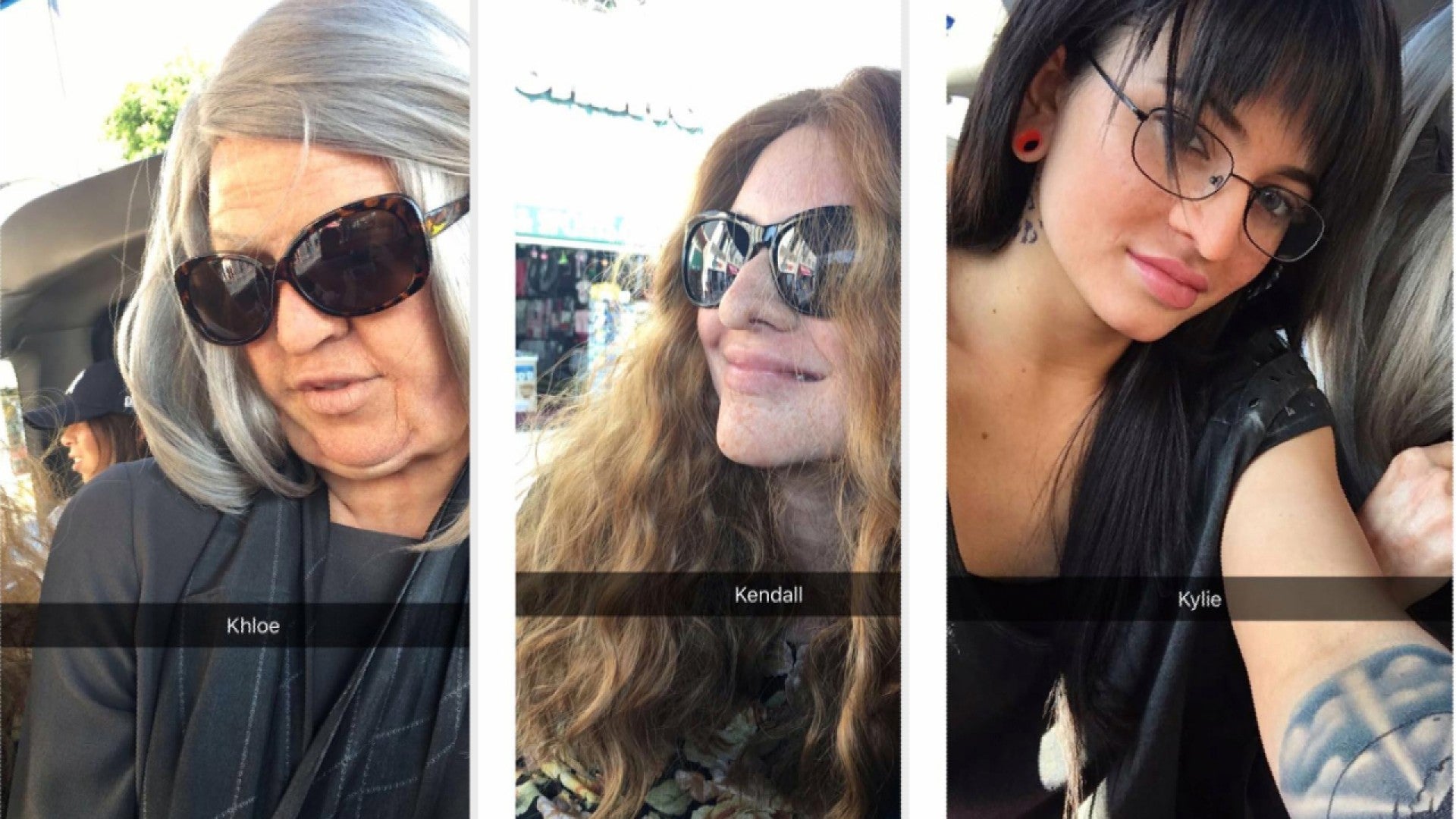 Kylie And Kendall Jenner And Khloe Kardashian Put On Elaborate Disguises And Look Unrecognizable Entertainment Tonight