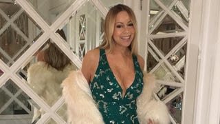 Mariah Carey Rocks a Plunging Green Gown for St. Patrick's Day