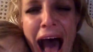 Watch Britney Spears Uncontrollably Cry... Over Cheese