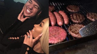 Rob Kardashian and Blac Chyna Continue Engagement Celebration With Barbecue