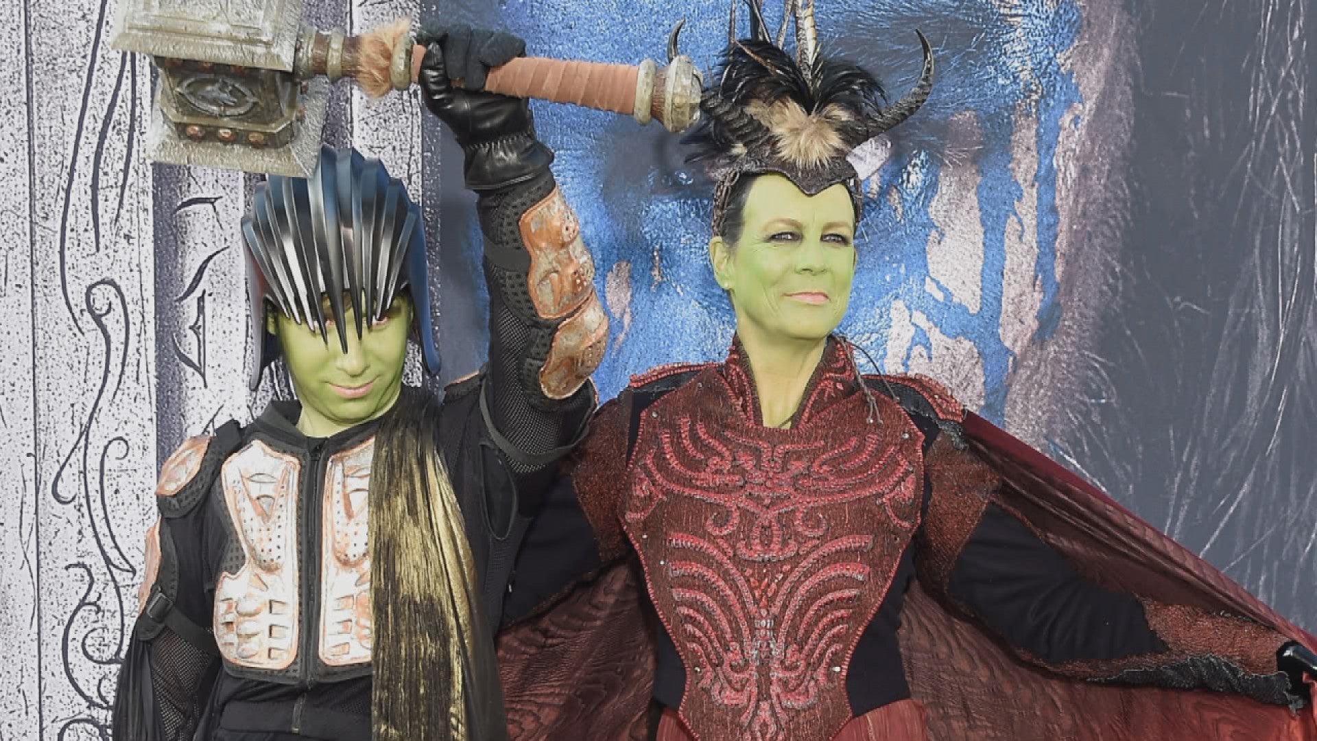 EXCLUSIVE: Jamie Lee Curtis and Son Cosplay at 'Warcraft' Premiere in Full  Makeup: 'We're Serious About Our Ga | Entertainment Tonight