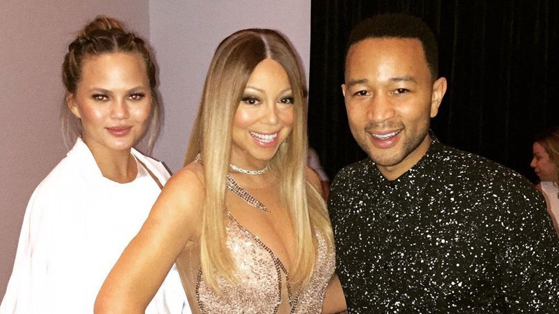 Mariah Carey Shares Risque Pics Of Her Wardrobe Choices Welcomes John Legend And Chrissy Teigen To Vegas Show Entertainment Tonight