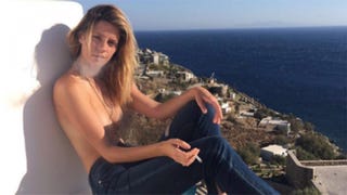 Mischa Barton Shares Racy Topless Pic From Vacation in Greece
