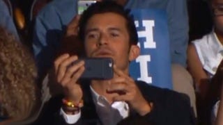 Orlando Bloom Cheers On Girlfriend Katy Perry at Democratic National Convention