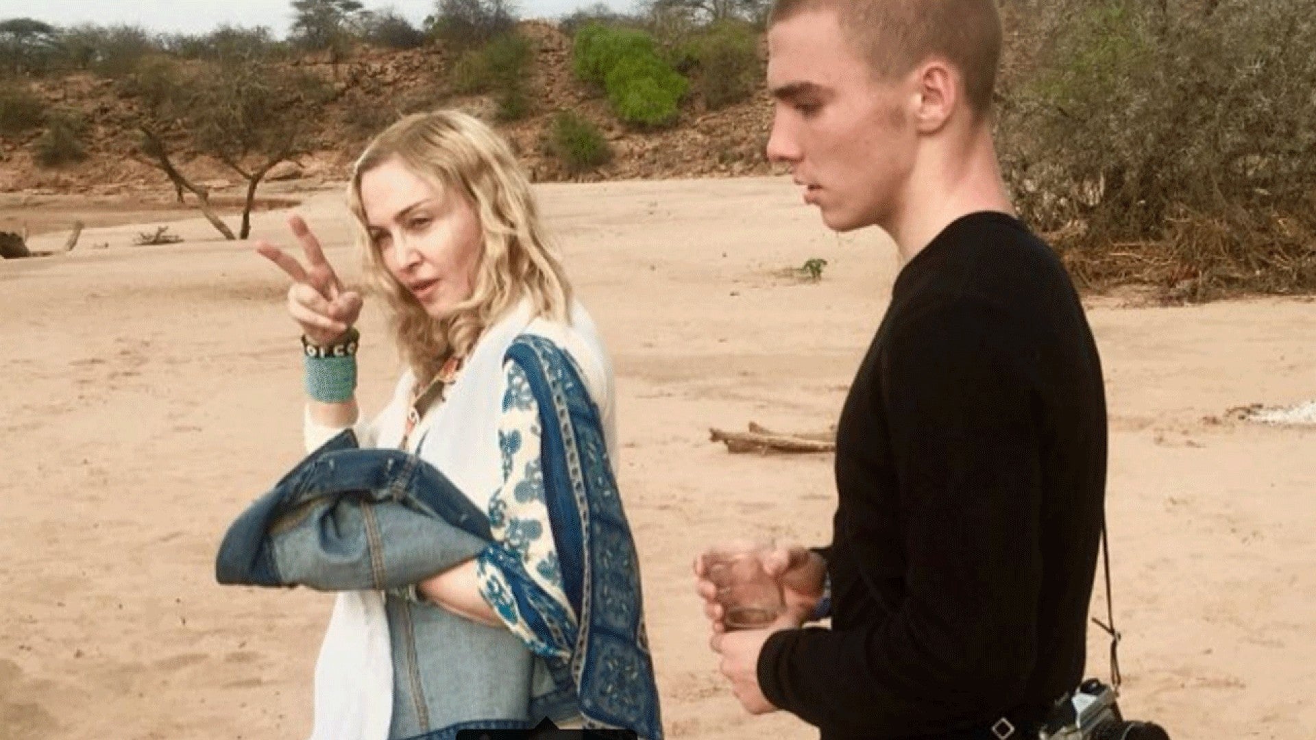 Madonna And Rocco Ritchie Pose For Bizarre Magazine Spread Following Reconciliation Entertainment Tonight