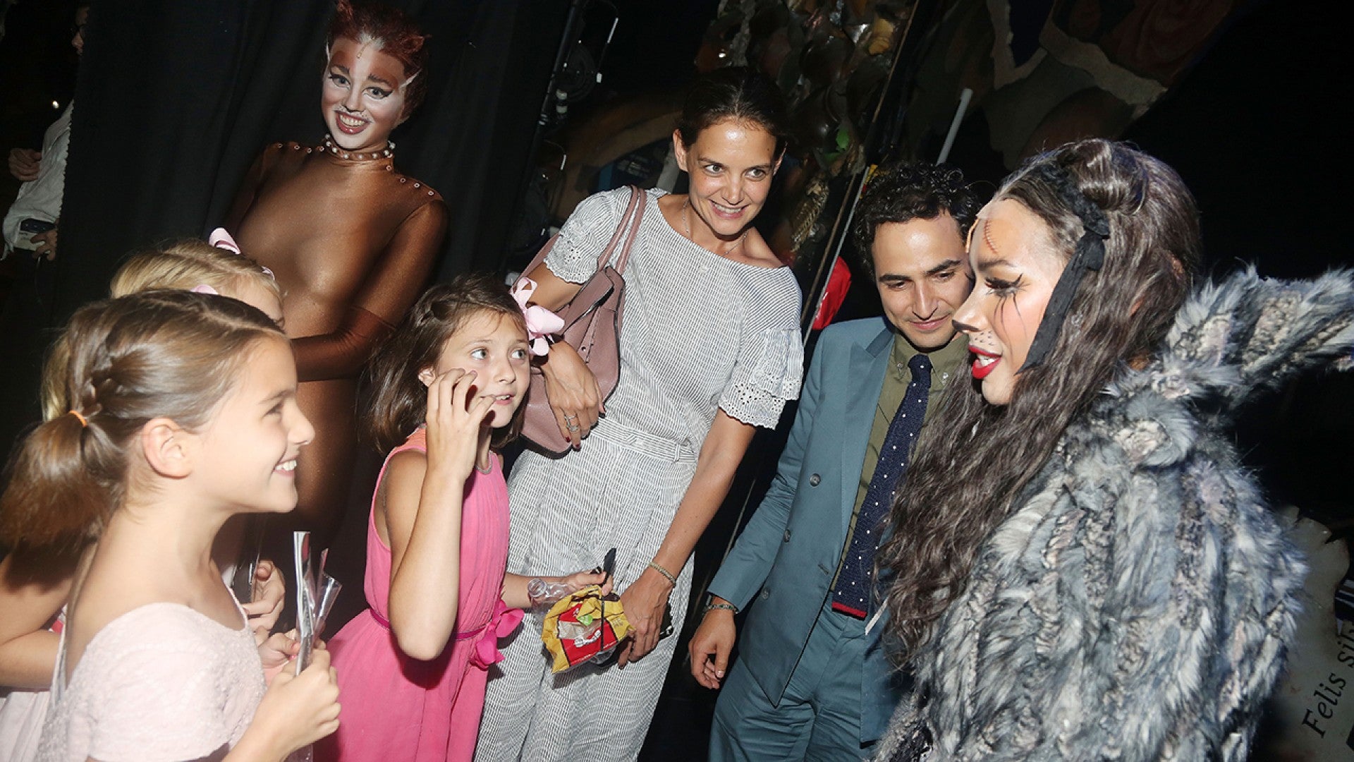 Katie Holmes and a Giddy Suri Cruise Meet Leona Lewis After Watching Cats in NYC!