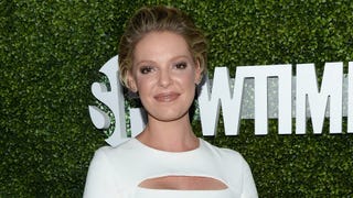 Katherine Heigl Flaunts Growing Baby Bump in Chic White Dress