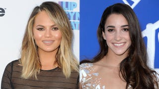 Gymnast Aly Raisman and Chrissy Teigen Hang Out Before the VMAs!