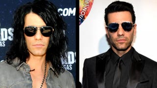 Criss Angel Sports Different Look at Charity Event With His Son