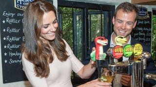 Kate Middleton Pours Herself a Pint of Famous Cider!