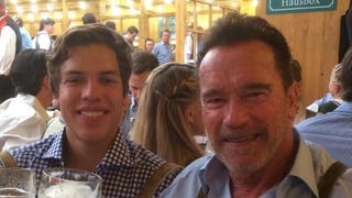 Arnold Schwarzenegger Celebrates Lookalike Son Joseph's 19th Birthday at Oktoberfest!